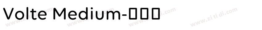 Volte Medium字体转换